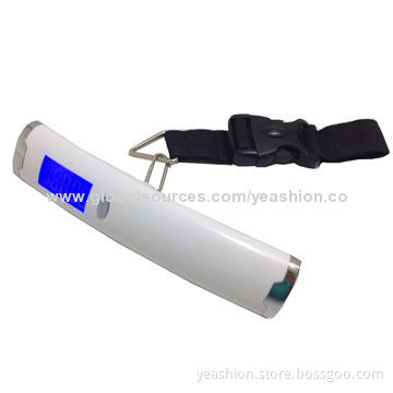 Portable Digital Luggage Scale, Big LCD Screen/Low Battery Indication/Auto Lock and Tare Function